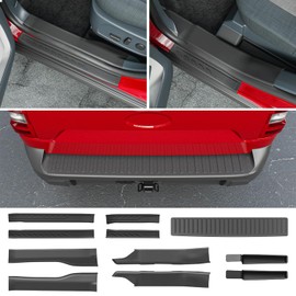 xipoqix Rear Bumper Step Pad Compatible with 2022-2025 Ford Maverick Rear Door Entry Guard TPE 10 PCS Door Sill Protector No Lariat Replacement for 2022-2025 Ford Maverick Accessories