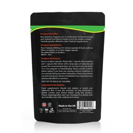 Neo Organic Triphala Capsules, 60 Caps | Fresh-Ground Whole Food | Body Tonic, Cleansing & Detoxifying The System, Regulating Digestive System | Pure No Fillers| Ethical & Vegan |Made in The UK