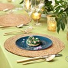 Ripaz Vogue Jute Placemat Round Handmade Table Mat 4 Piece