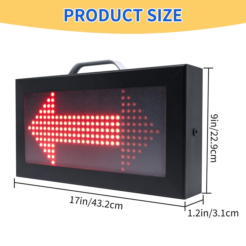 YZ LED Basketball Possession Indicator with Aluminum Frame,Portable Possession Arrow