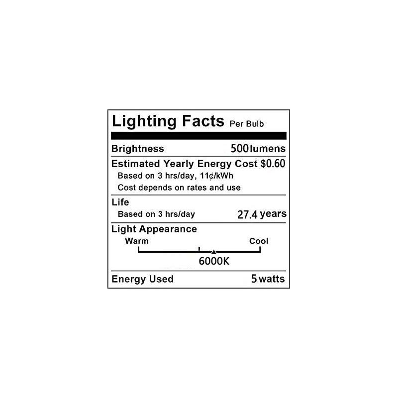 Lxcom Lighting G8 LED Bulb Dimmable 5W Light Bulbs 40W