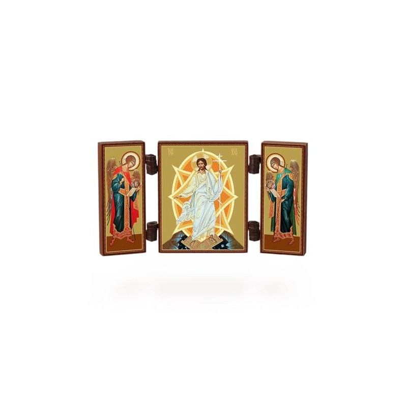 NKlaus - Resurrection of Jesus Christ - Christian Icon Triptych