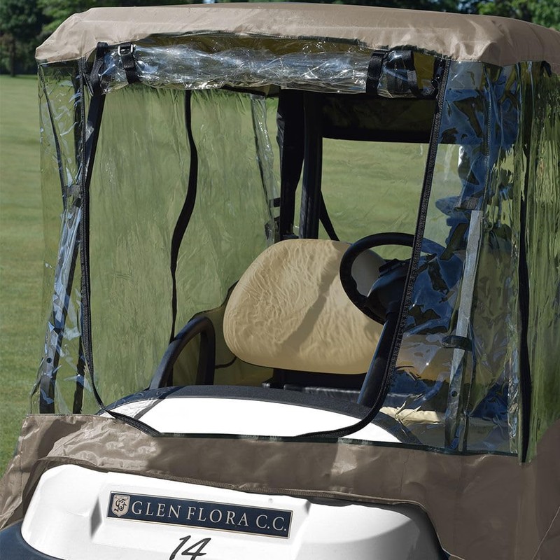 JEF WORLD OF GOLF Ultimate Golf Car Enclosure - Tan