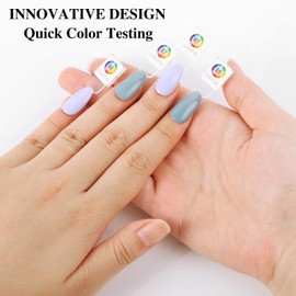 C12rtive 120 Nail Color Book,Leather Magnetic Color Display Book with 120 Magnetic Tips & 1-200 Number Labels,Prefect for Nail Polish Nails Art Design(Pink)