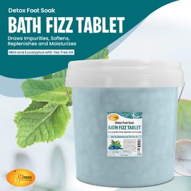 SPA REDI - Bath Fizz Tablets - Mint Scented - 2500 Tablets - 3 Gal Pail