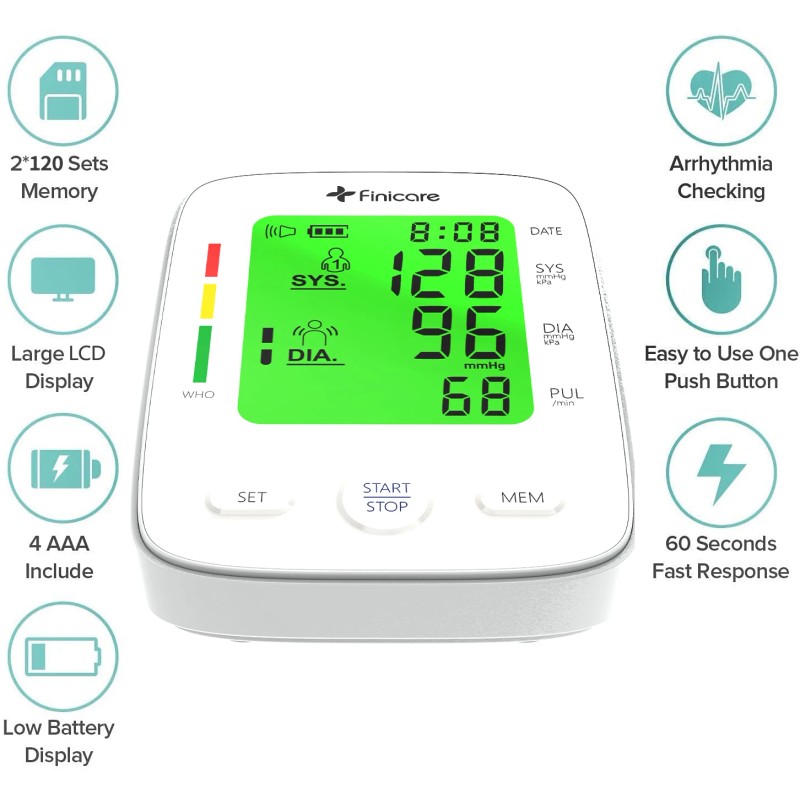 LCD BP Monitor Hot Selling USB Charge Digital BP Apparatus