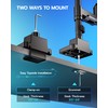 ARES WING Single Monitor Mount with USB, Ultrawide Monitor Arm