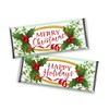Christmas-Happy Holidays Candy Bar Wrappers for Chocolate Bar Favors-Mistletoe Holly