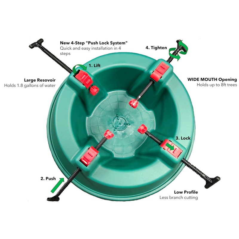Simple Living Solutions 20.5-in Plastic 8-ft Tree Stand
