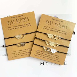 Binami 3 Pcs Friend Matching Bracelet Friendship Sister Bracelets Gift for BFF Friend Women