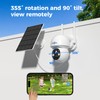 Hiseeu Solar Wireless Security Camera, 2.4G WiFi, Full HD Night
