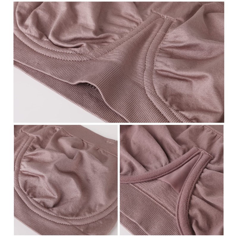 DotVol Women's Seamless Underwired Bandeau Bra, mocha, M