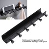 Wall Mounted Hook Space Aluminum Wall Clothes Pegs with 6