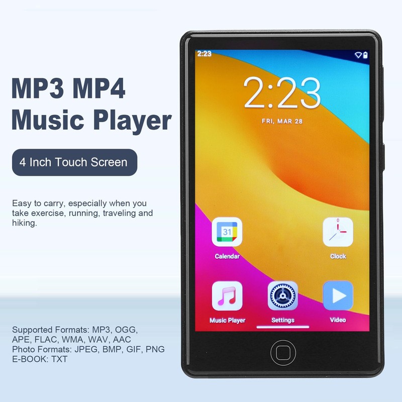 Android MP3 Player with Bluetooth & WiFi - 4" Touchscreen