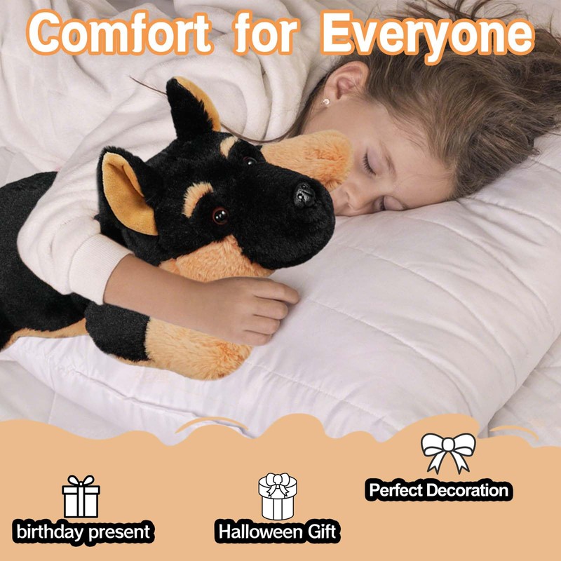 CSVBTRF Weighted Stuffed Animals, 4.1 lbs 20" German Shepherd Plush