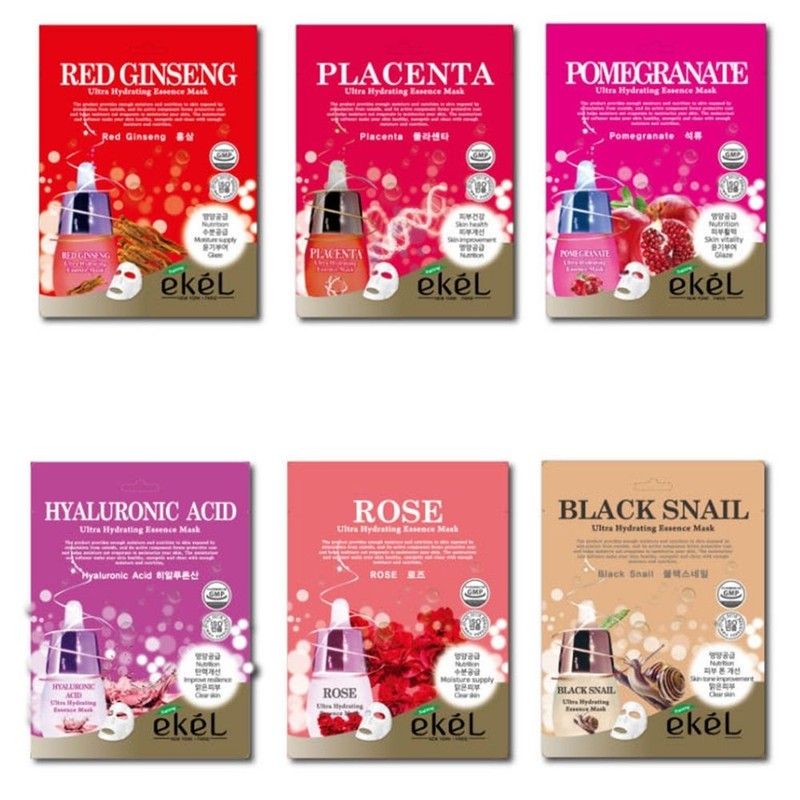 마스크팩 25ml 30개 세트 25종 수분공급 보습 시트마스크 1일1팩 홈케어