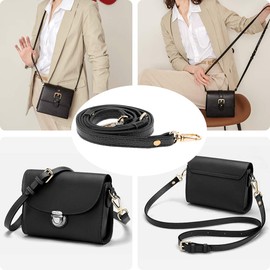 Fenteer Leather Strap Shoulder Strap for Women Bags 110-130 cm Leather Shoulder Bag Shoulder Bag Shoulder Strap Shoulder Strap Shoulder Strap, black