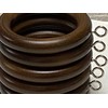 Homeelabador 45mm Wooden Curtain Hanging Ring hooks with Eyes (Brown