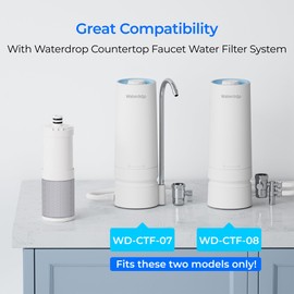 Waterdrop WD-CFF-04 Replacement Filter, Ultra Filtration Faucet System, Countertop Water Filter, 4000 Gallon Life, Replacement Water Filters for Sink, Replacement for WD-CTF-07, 1 Pack