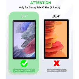 LEEBOSS Screen Protector for Galaxy Tab A7 Lite (2021) 8.7 inch, 9H HD Clear Tempered Glass Screen Film [2-Pack]