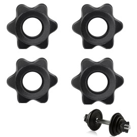 MZOYOURO Kurzhantel-Clips, 4 Stück Kurzhantel-Sechskantmutter, Sternverschluss, sichere Langhantelklemme für Fitnessstudio, Fitness und Gewichtheben