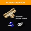Tee Pipe Fitting T Pipe Connector Brass Tee Equal Tee