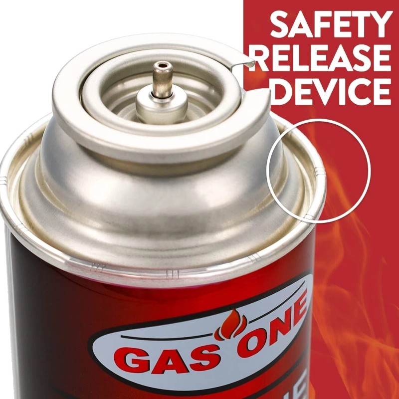 GasOne 8 oz Camping Fuel Canisters for Portable Gas Stoves