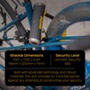 OnGuard Brute STD U-Lock, 4.37" x 7.96", Black/Yellow