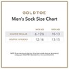 Gold Toe Men's Canterbury Extended Sock,3 Pack,Black,13-15