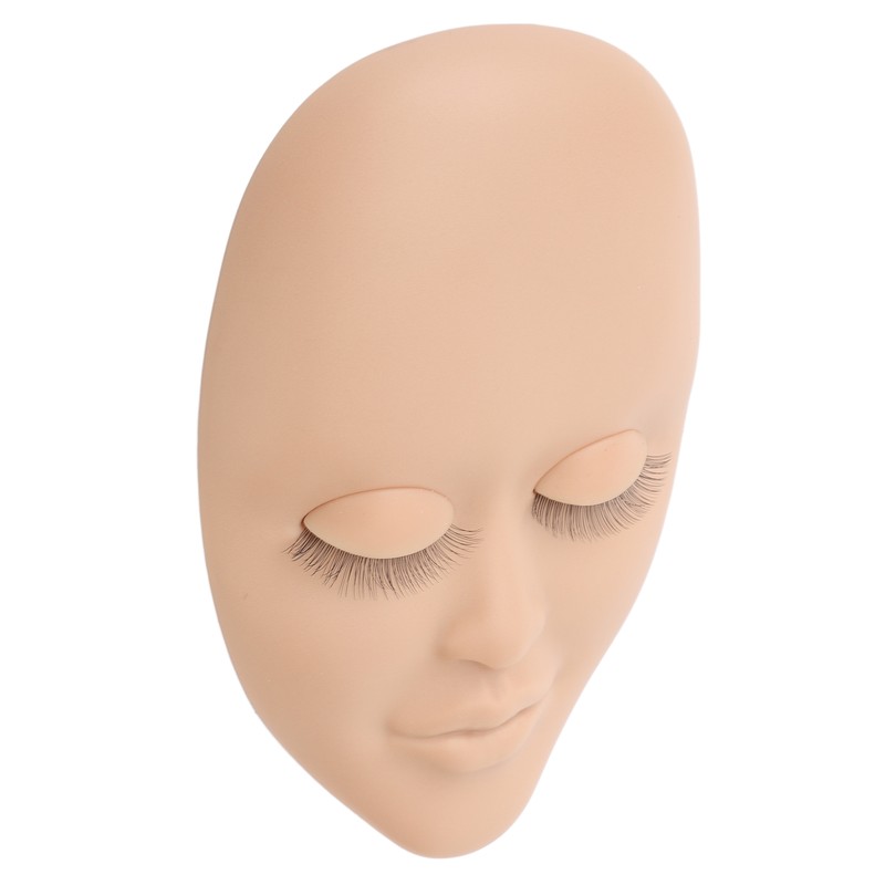 Lash Mannequin Head Reusable Soft Rubber 3D Effects Replaced Eyelids