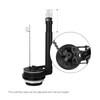 R&T 3-Inch Toilet Flapper Valve Adjustable Flush Volume Toilet Repair