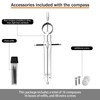 CONEHOY 16 Pcs Professional Geometry Compass Drawing Tool Metal Compass