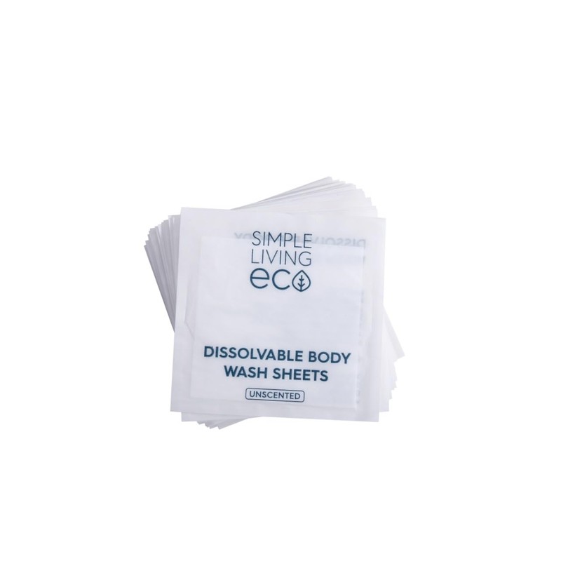 Simple Living Eco Body Wash Sheets UK. Travel Essentials. Premium