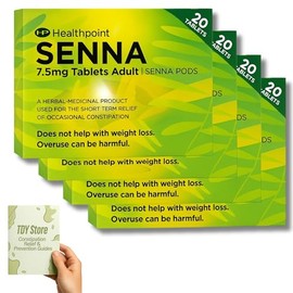 Constipation Relief 7.5mg Tablets Adult - 4X 20 Tablets TDY Bundle Including Constipation Relielf & Prevention Guides + Stool Chart & Recording