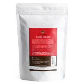 Strong Espresso Dark Roast Coffee Beans 227g - Strength 5 - Mambo Italiano Blend - For All Coffee Machines - Brown Bear Coffee - Donation to Free The Bears