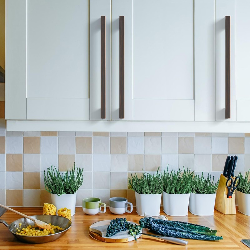 Asidrama 6 Pack 12.5 Inch(320mm) Oil Rubbed Bronze Kitchen Cabinet