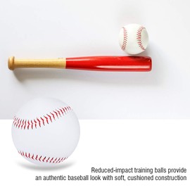 BuyWeek Baseball Softball, 7.2 cm Cowhide Baseballs, Standard Training Ball for Students, Adults, Beginners, Practice