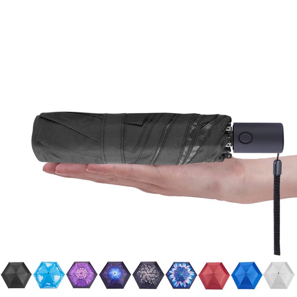 NOOFORMER Mini Travel Anti-Rebound Automatic sun&rain Umbrella - Compact Lightweight