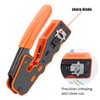 AOWIZ RJ45 Crimp Tool Pass Through Ethernet Crimper Tool for