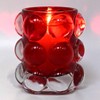 Bolsius ReLight® Kerzenhalter " Bubble " 98/84mm rot inkl. Nachfüller