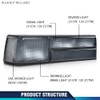 PIT66 Tail lights w/o Bulbs Pair Compatible with Ford Mustang