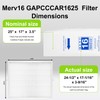 GAPCCCAR1625 MERV16 Replacement Filter-Compatible with Bryant/Carrier GAPCCCAR1625,GAPAAXCC1625 Filter-16x25x3.5(in) (2-Pack)