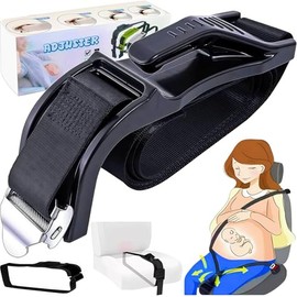 Ajustador de Cinturón, Universal Cinturón de Mujer Embarazada, Ajuste Cintura de Mujeres Gravida, Cinturones para Mujer Amortiguación Abdominal, Ajustable Cinturónes para Mujeres Abdomen Fácil de Usar