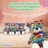 PLUSHOLOGY I Love Nashville Graffiti Teddy Bear Eco Friendly Stuffed