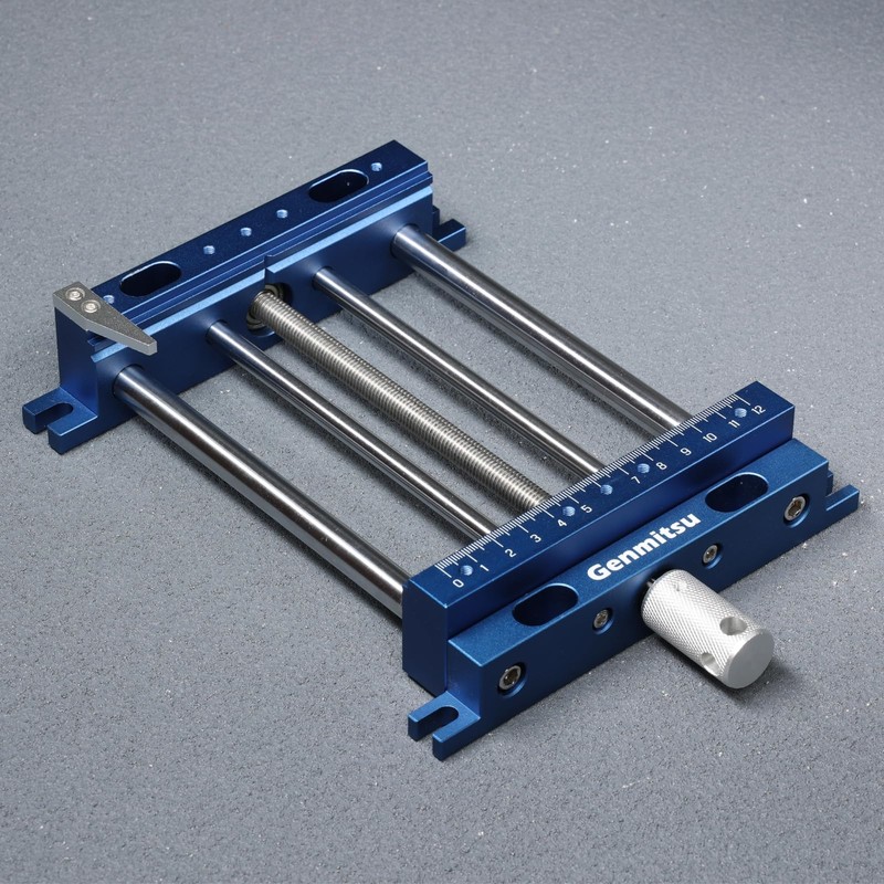 Genmitsu Upgrade Aluminum Bench Vise Clamp, High-Precision CNC Router Clamp