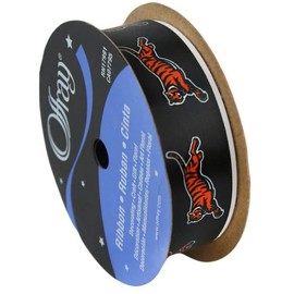 Cincinnati Football Ribbon 7/8" by 9-Foot Polyester Spool