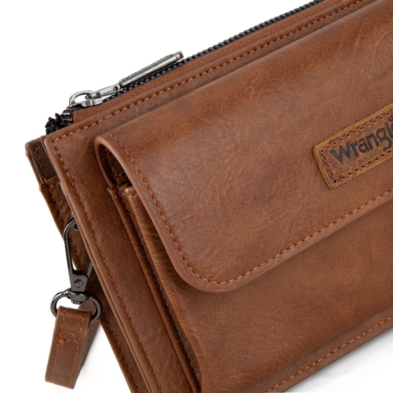 Wrangler Crossbody Wallet Purse for Women Small Wallet with Card