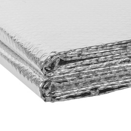 MYFAMIREA Double Reflective Insulation Roll 47IN x 15FT Bubble Aluminum Foil Sheet Thermal Insulation for Summer Heat, 3MM Insulated Radiant Barrier Wrap with 120P Tapes for RV, Window