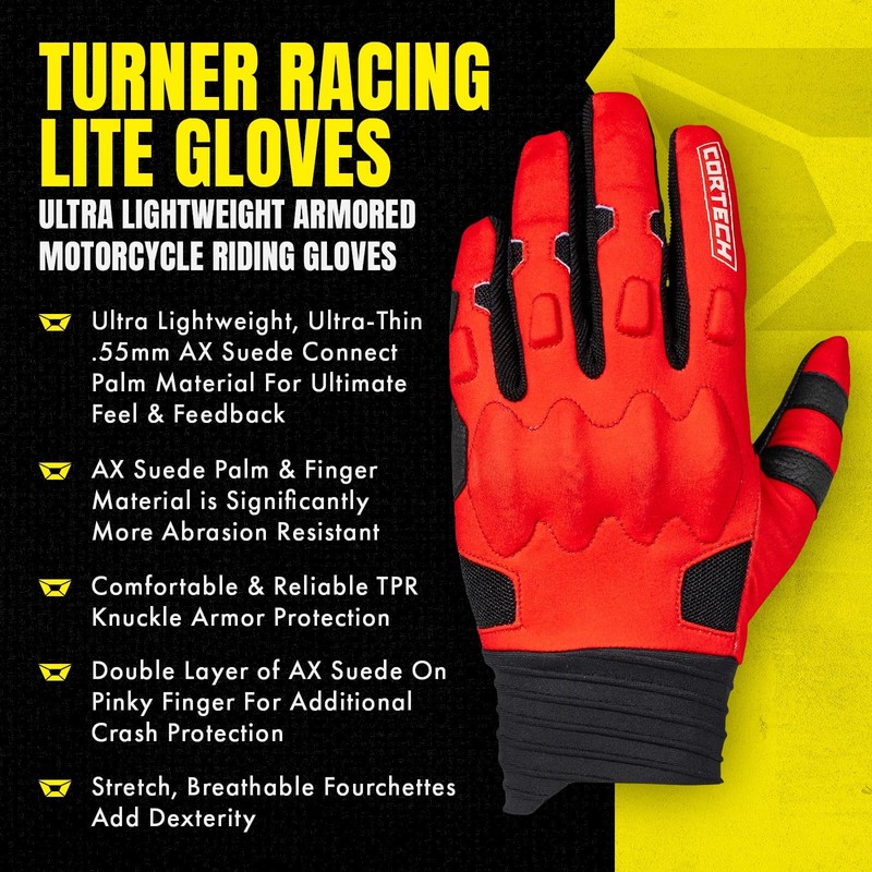 cortech Turner Racing Lite Motorcycle Gloves