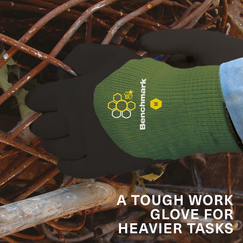 Benchmark 1 Pair Gardening and Safety Work Gloves - Multi-Purpose
